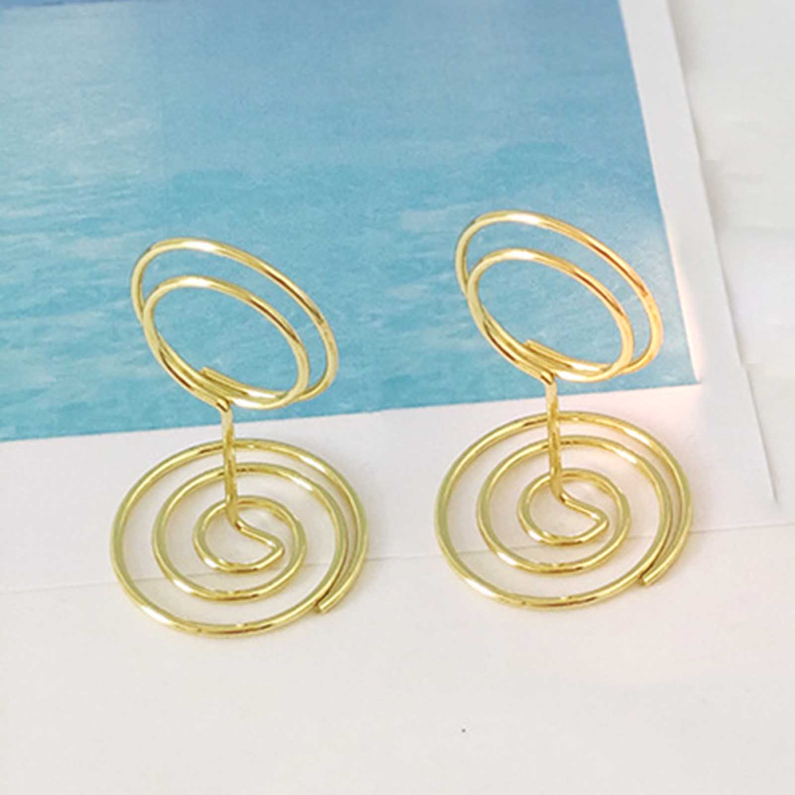 5pcs Dining Slot Card Holder F - Table Number Gold ulasan dan harga