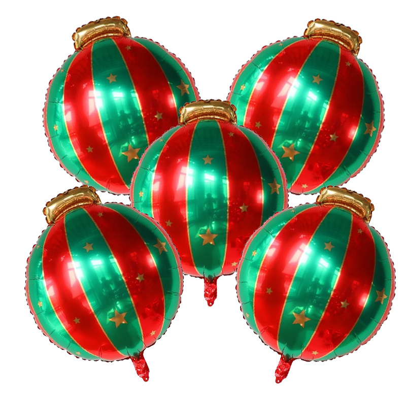 5pcs Red Green Christmas Ball  - Wedding Decor Supply Store ulasan dan harga