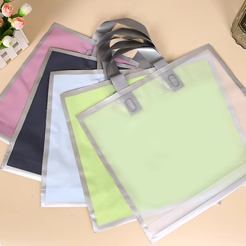 50Pcs Frosted hand shopping ba - Wedding/Event Supply Store ulasan dan harga