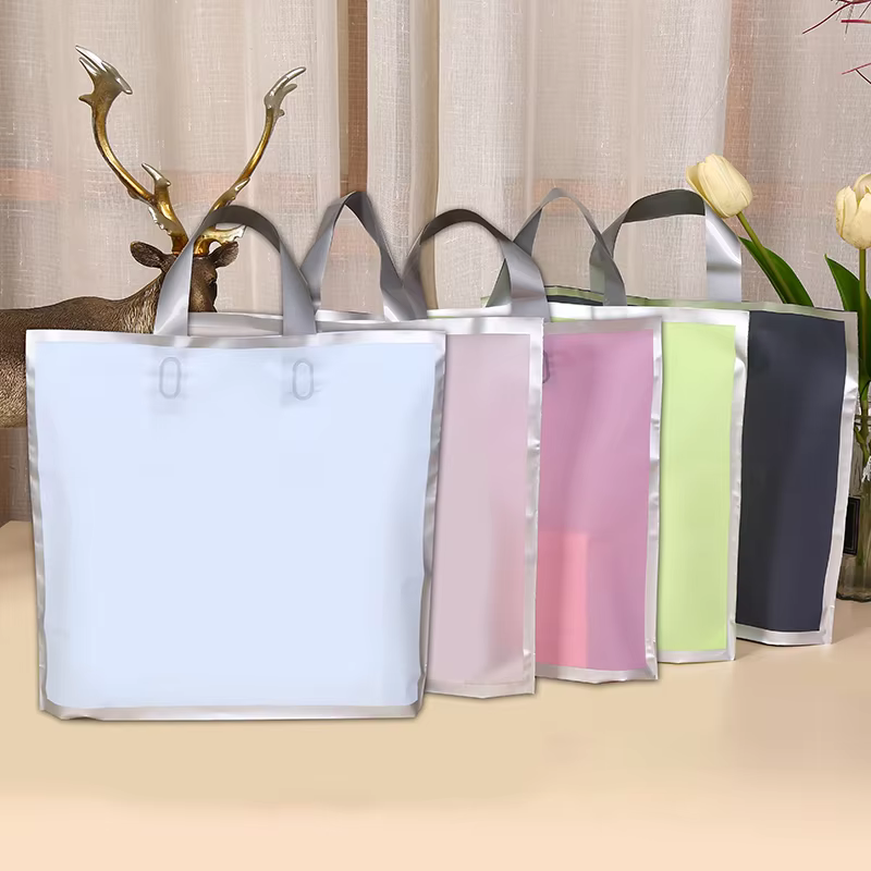 50Pcs Frosted hand shopping ba - Wedding/Event Supply Store ulasan dan harga