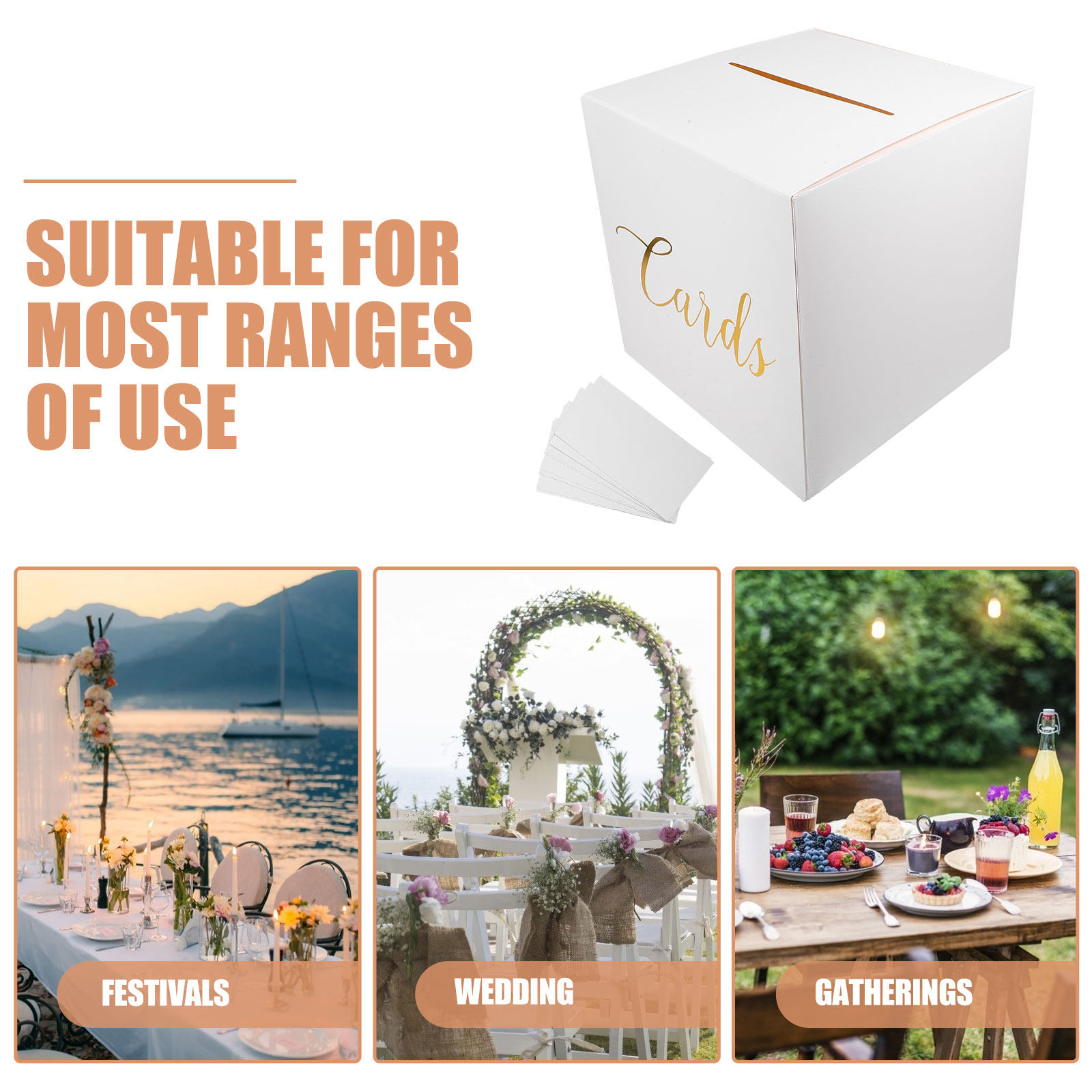 1Set Wedding Card Box Elegant  - Wedding Card Box ulasan dan harga
