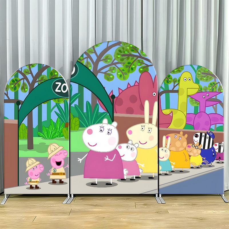 2D Flat Arch Backdrop Cover Si - Wedding Zoo ulasan dan harga