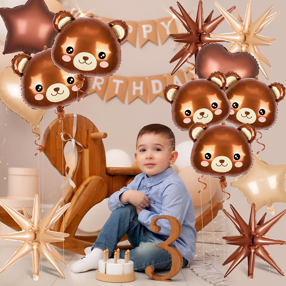 Bear Balloon, Aluminum Foil Ba - Wedding Zoo ulasan dan harga