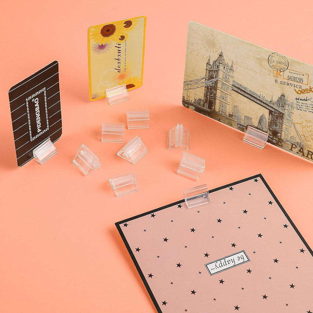 12/24/48Pcs Mini Clear Stands  - Table Number Gold ulasan dan harga