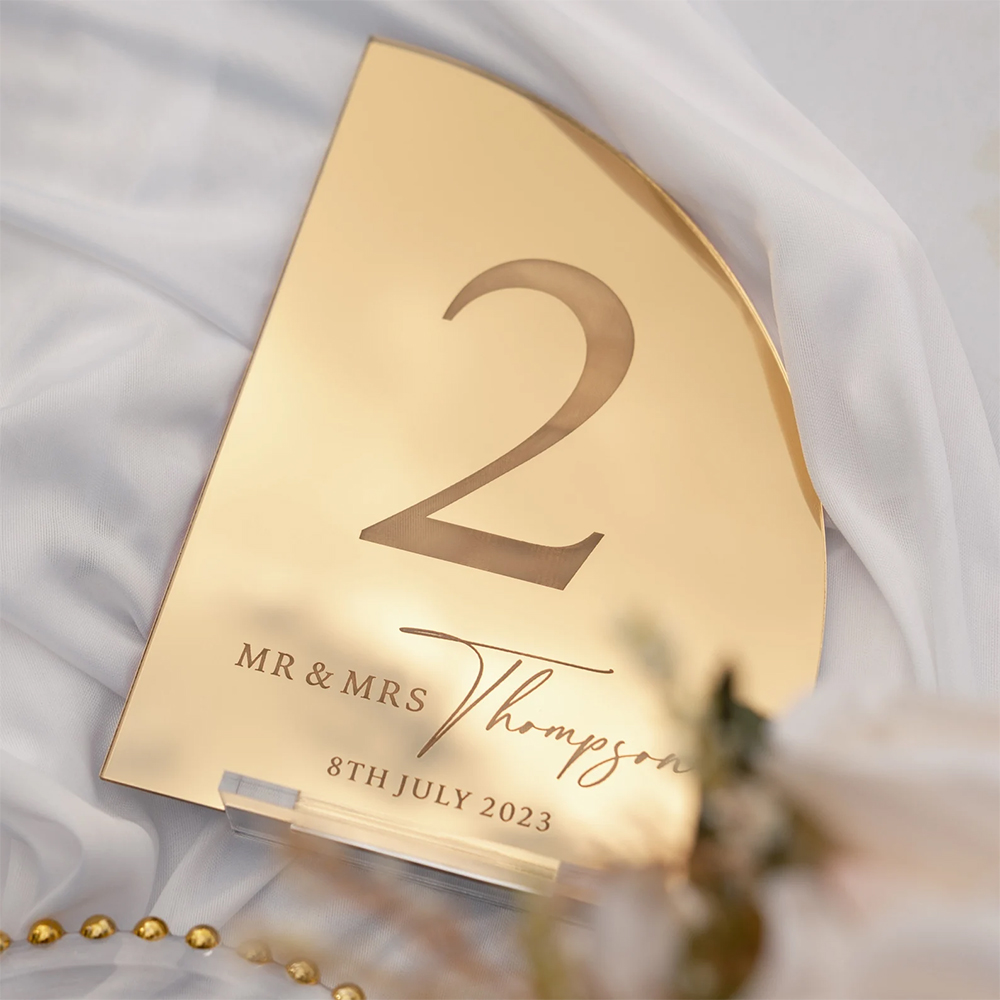 Personalized Wedding Bar Sign  - Table Number Gold ulasan dan harga