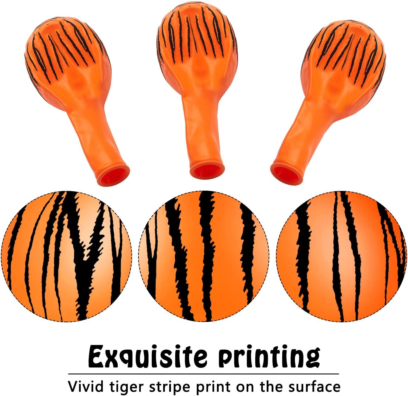 20/40Pcs  Tiger Balloons Tiger - Wedding Zoo ulasan dan harga